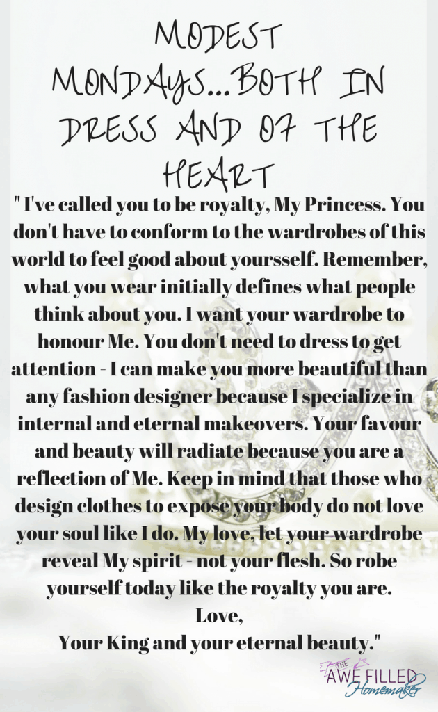 MODEST MONDAYS…BOTH IN DRESS AND OF THE HEART 3