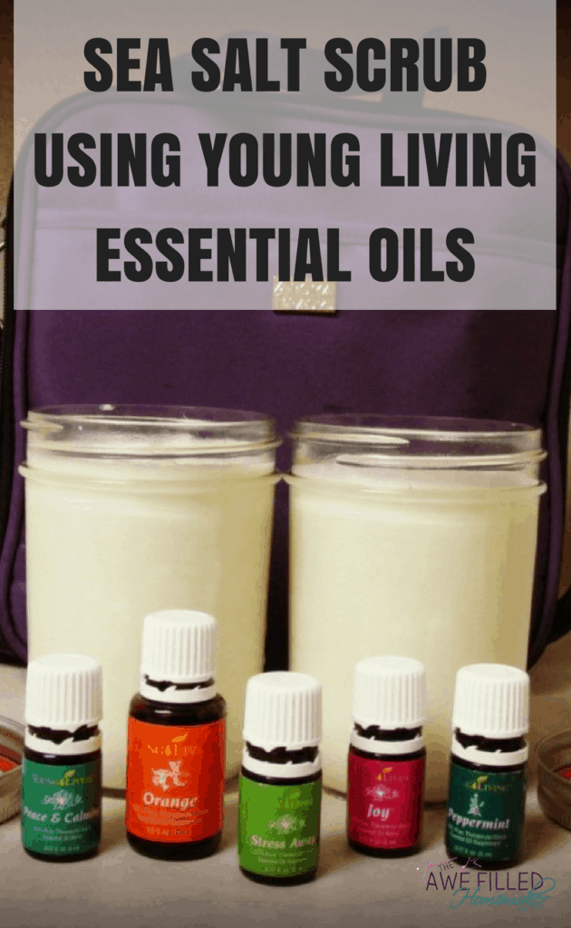 SEA SALT SCRUB USING YOUNG LIVING ESSENTIAL OILS