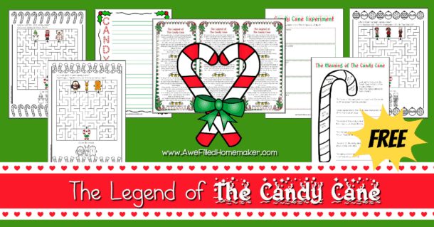 The Legend Of The Candy Cane PLUS Free Printable Pack!