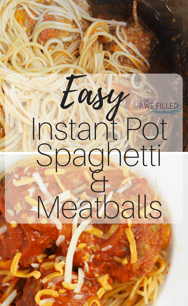Easy Instant Pot Spaghetti and Meatballs