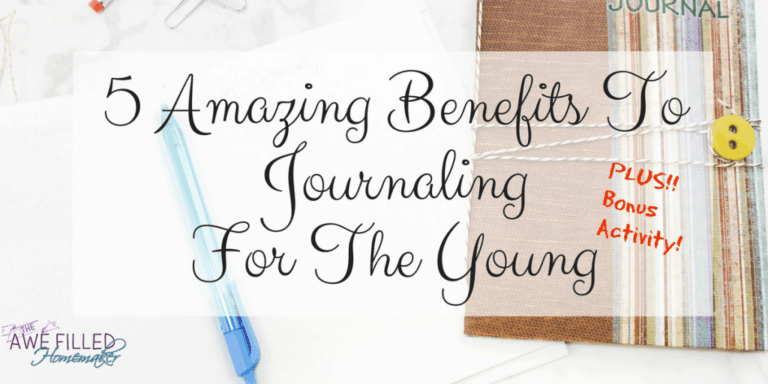5 Amazing Benefits To Journaling For The Young FB