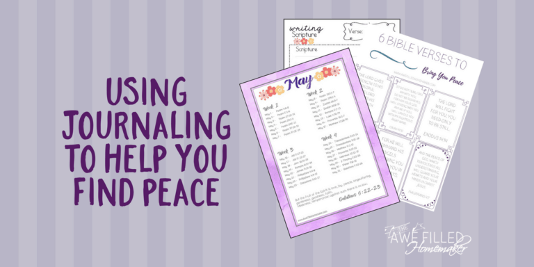 Using journaling to help you find peace 2