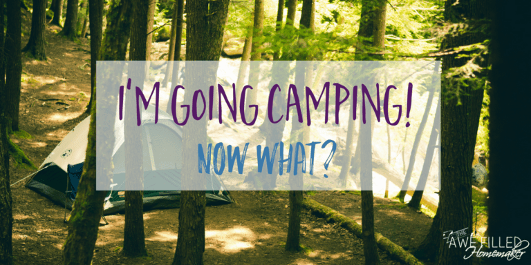 im going camping now what
