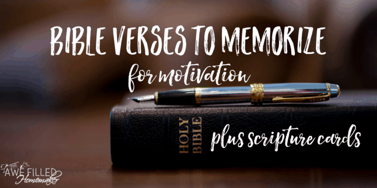 bible verses to memorize for motivaiton