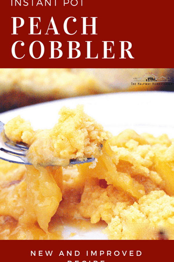 Instant Pot Peach Cobbler