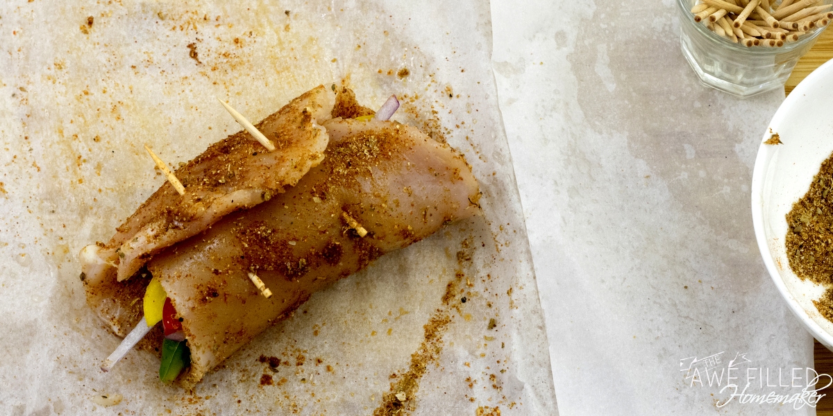 Air Fryer Chicken Fajita Roll ups