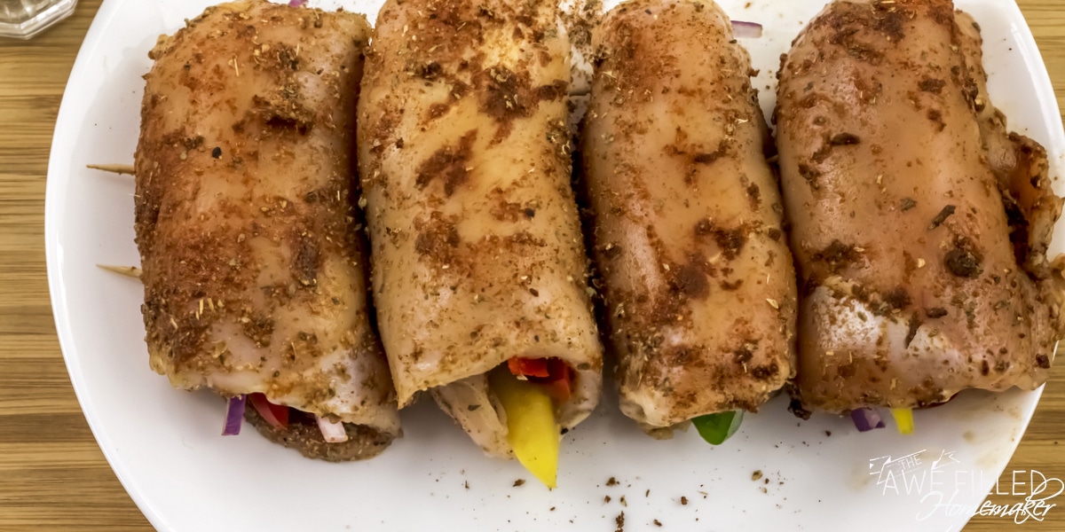 Air Fryer Chicken Fajita Roll ups