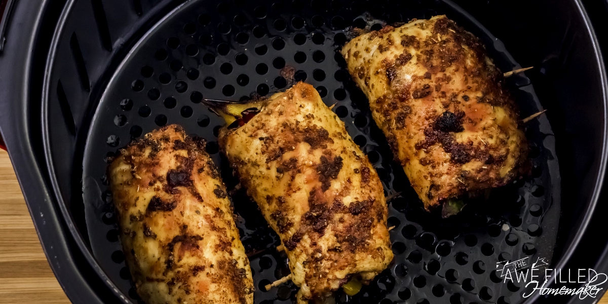 Air Fryer Chicken Fajita Roll ups