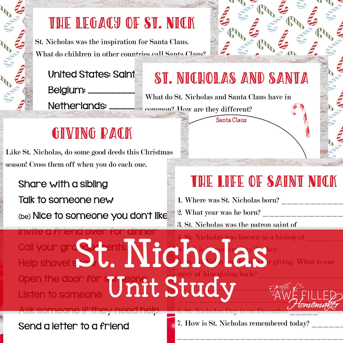 Have you as a Christian ever wondered how you can tie in Santa without deviating from God's Holy Word? Well, we did too. These St. Nicholas day resources will help you teach your children the true meaning of and story behind this man who inspired the legend of Santa. St. Nicholas unit study
