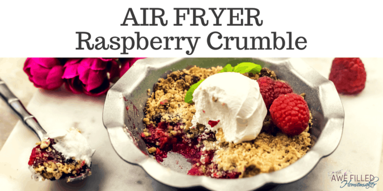 Air Fryer Raspberry Crumble 14