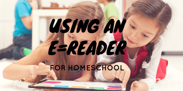 USING AN EREADER FOR HOMESCHOOL 4