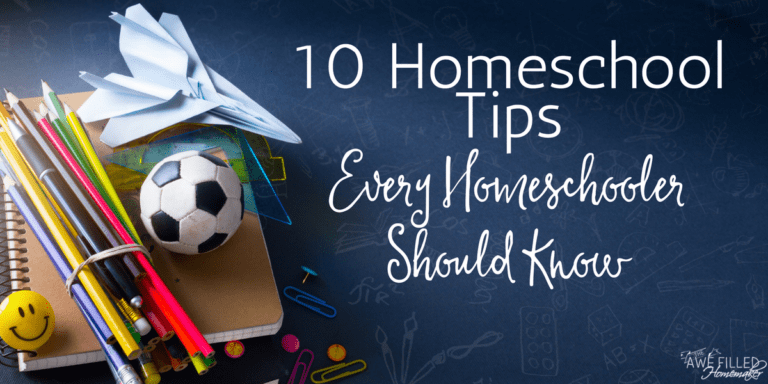 10 homeschool tips