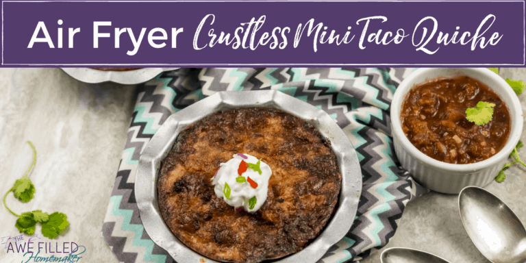 Air Fryer Crustless Mini Taco Quiche 2