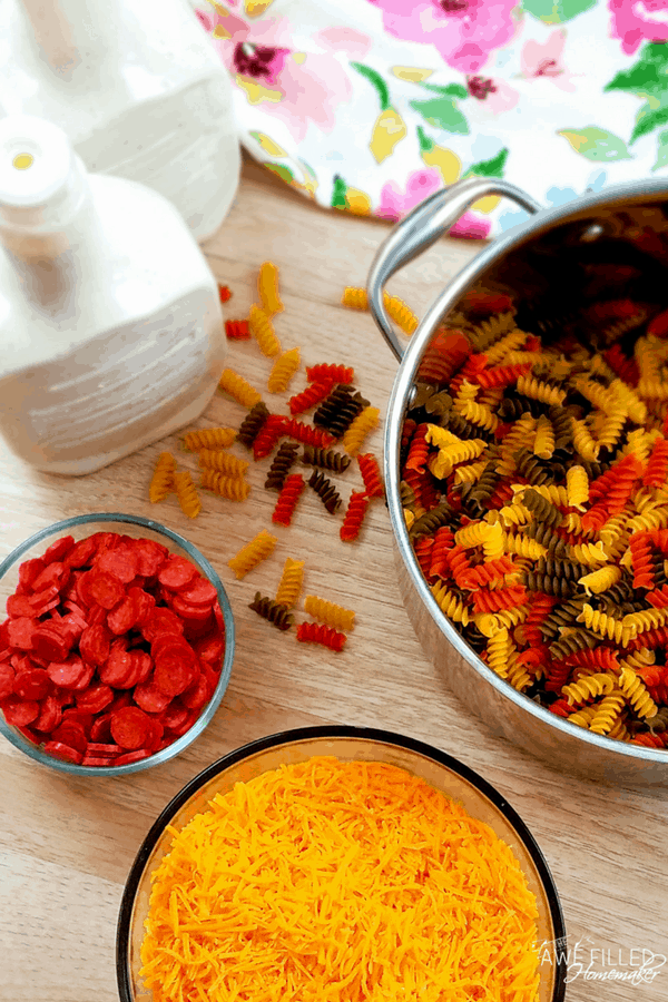 ingredients needed to make pasta in the instant pot 