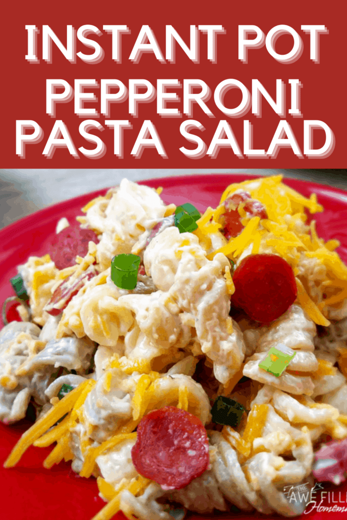 pasta salad made with pepperoni