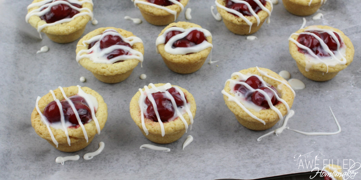 Cherry Sugar Cookie Cups