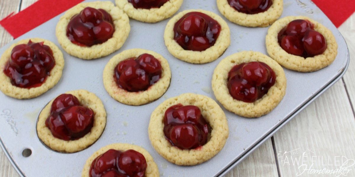 Cherry Sugar Cookie Cups