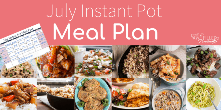 July Instant Pot Meal Plan 3