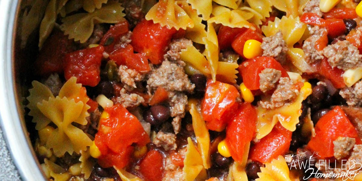 Instant pot taco pasta