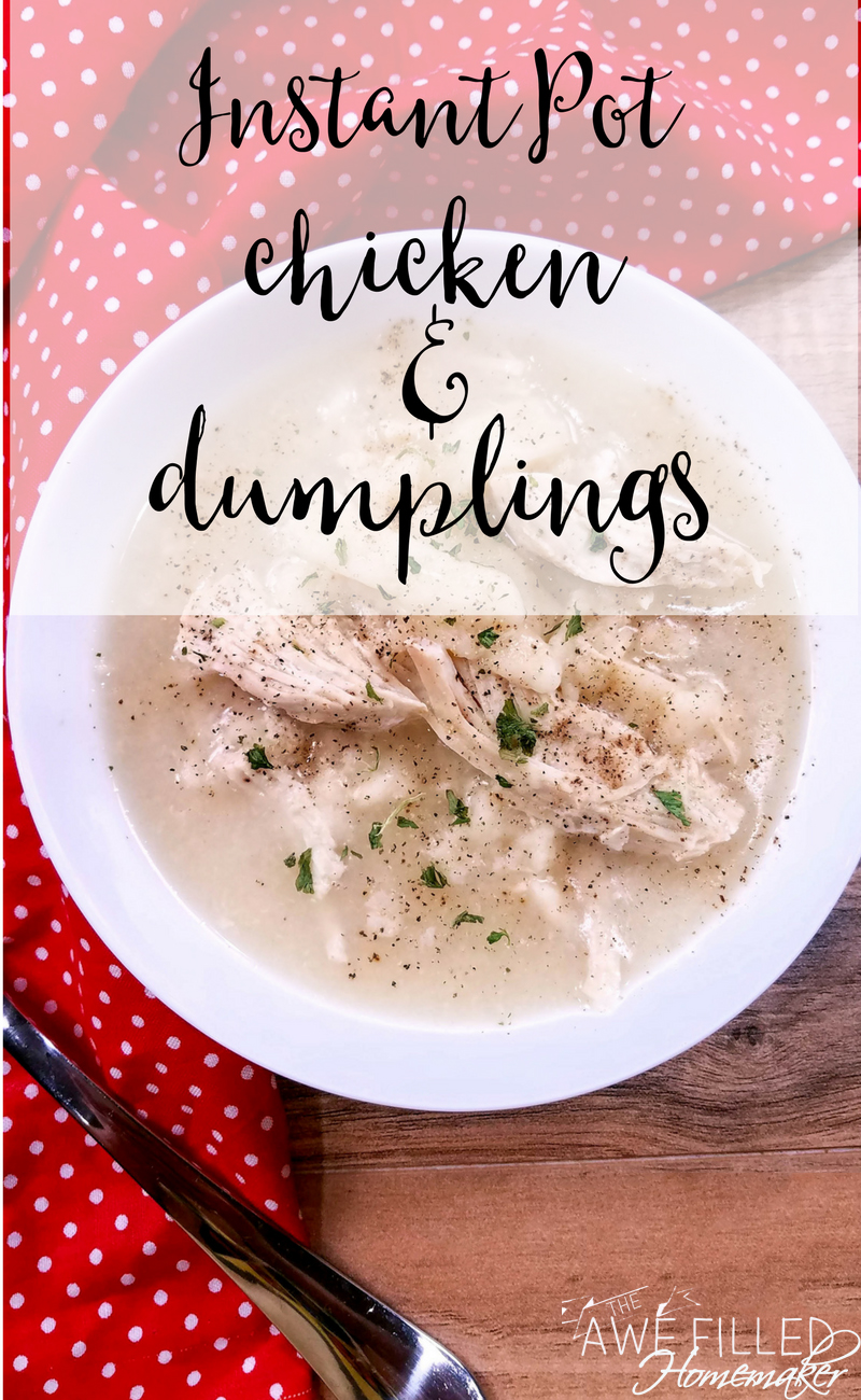 Instant Pot Chicken and Dumplings