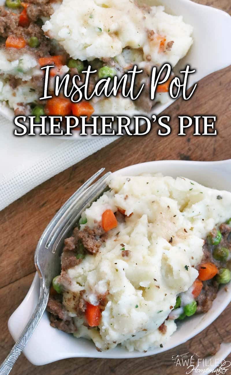 Delicious and easy to make Instant pot shepherd's pie comfort food