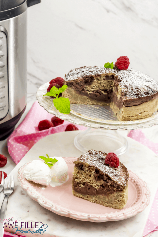 The Best Instant Pot Raspberry Swirl Cake recipe you'll ever find!