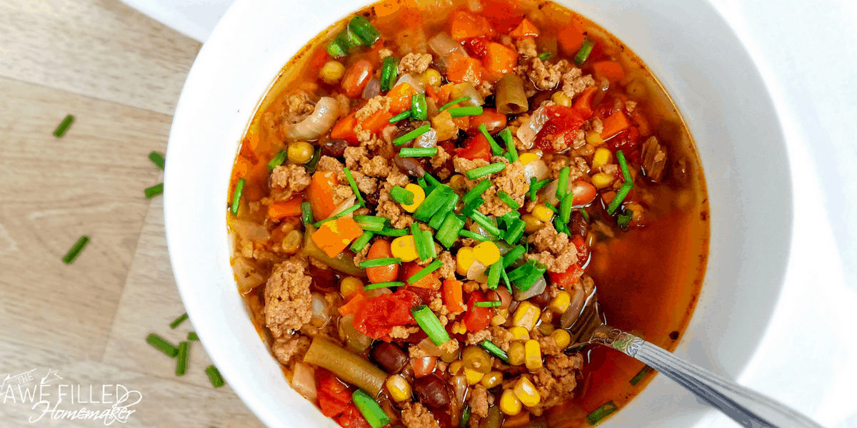 Instant Pot Beef & Vegetable Soup