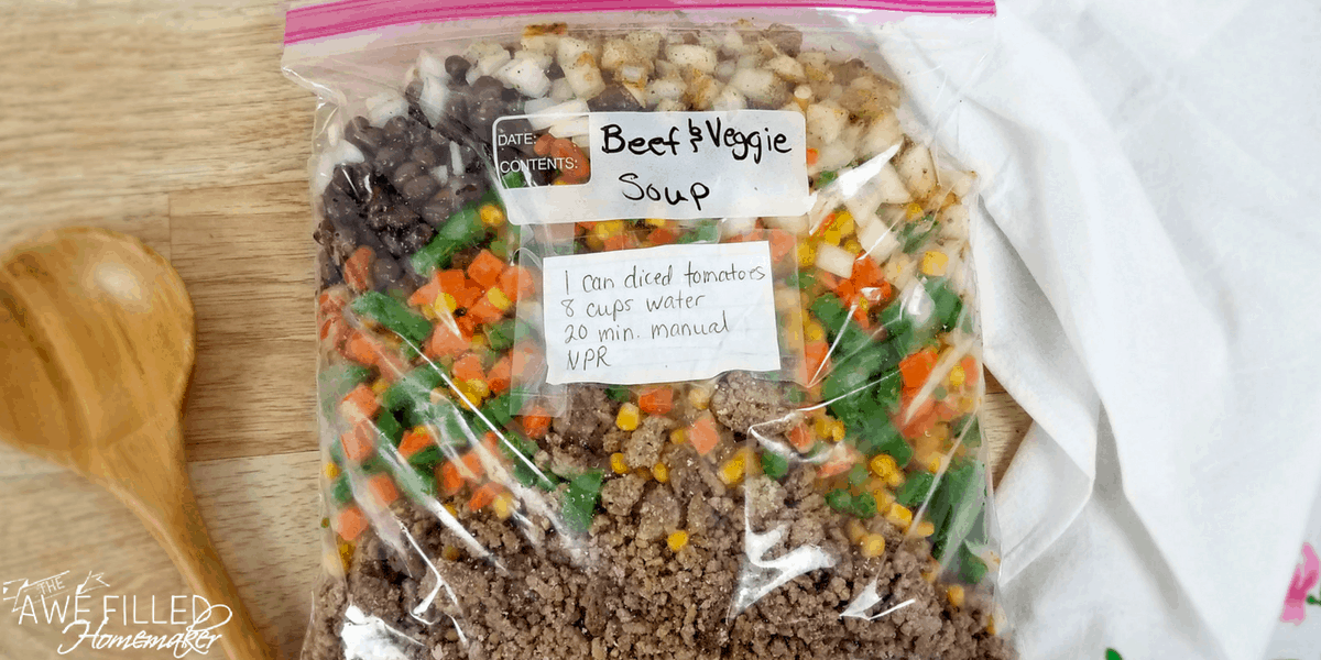Instant Pot Beef & Vegetable Soup