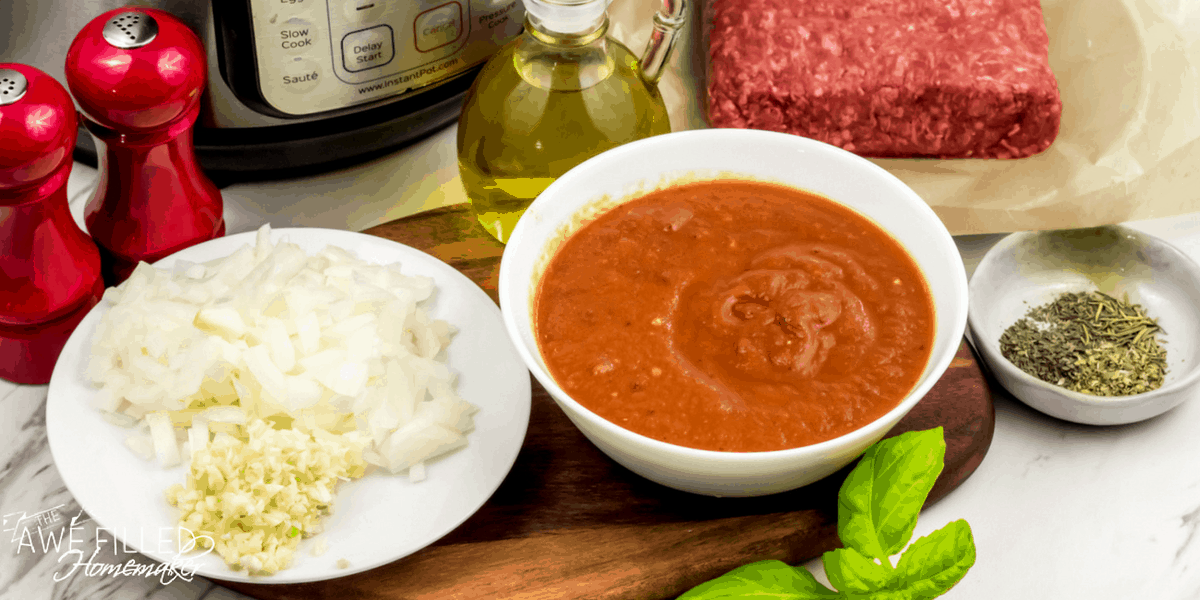Instant Pot Homemade Meat Sauce