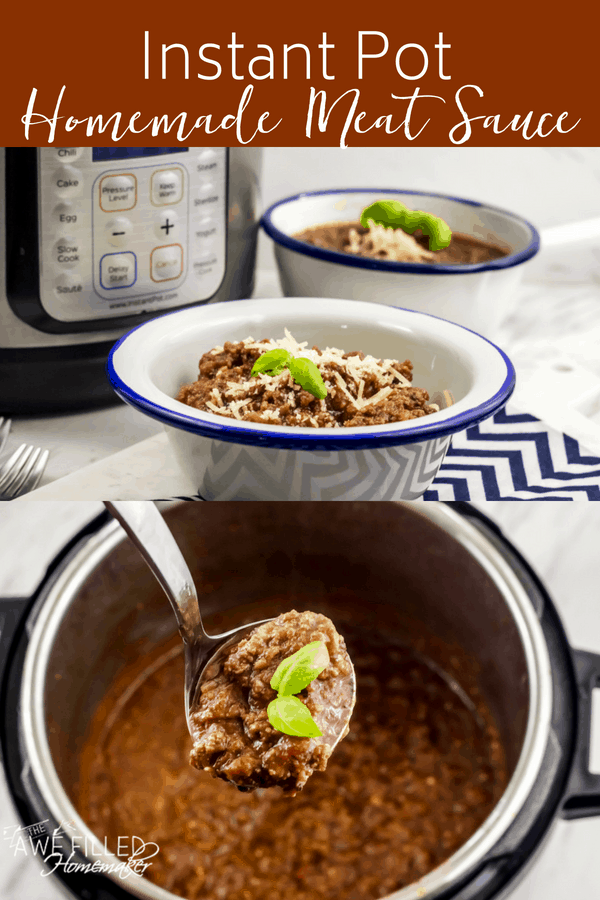 Instant Pot Homemade Meat Sauce 23