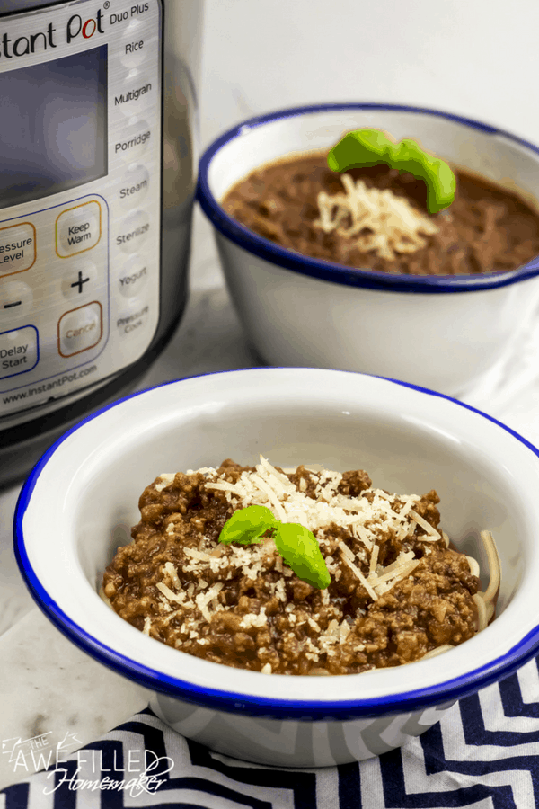 Instant Pot Homemade Meat Sauce