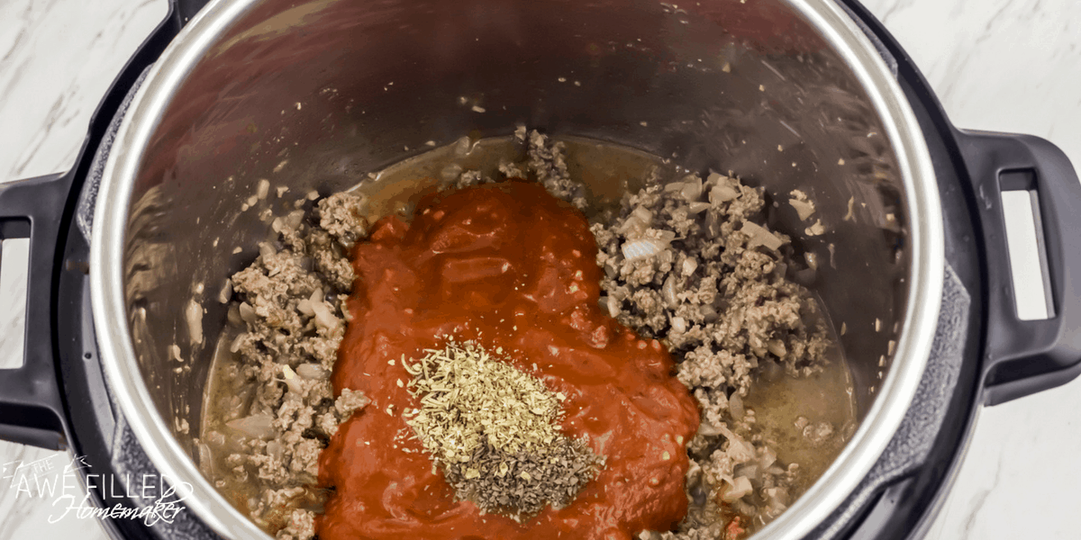 Instant Pot Homemade Meat Sauce
