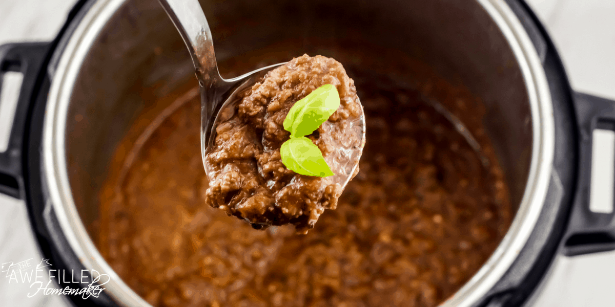 Instant Pot Homemade Meat Sauce