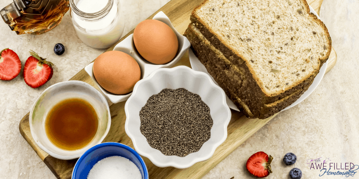 Air Fryer Chia Seed French Toast Sticks