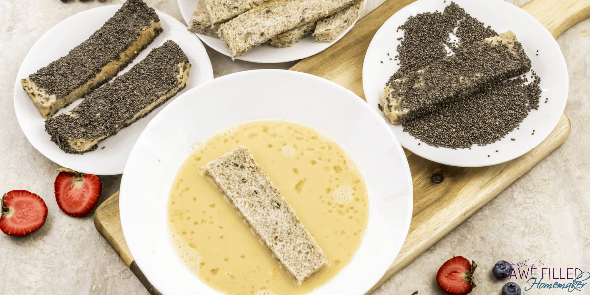Air Fryer Chia Seed French Toast Sticks