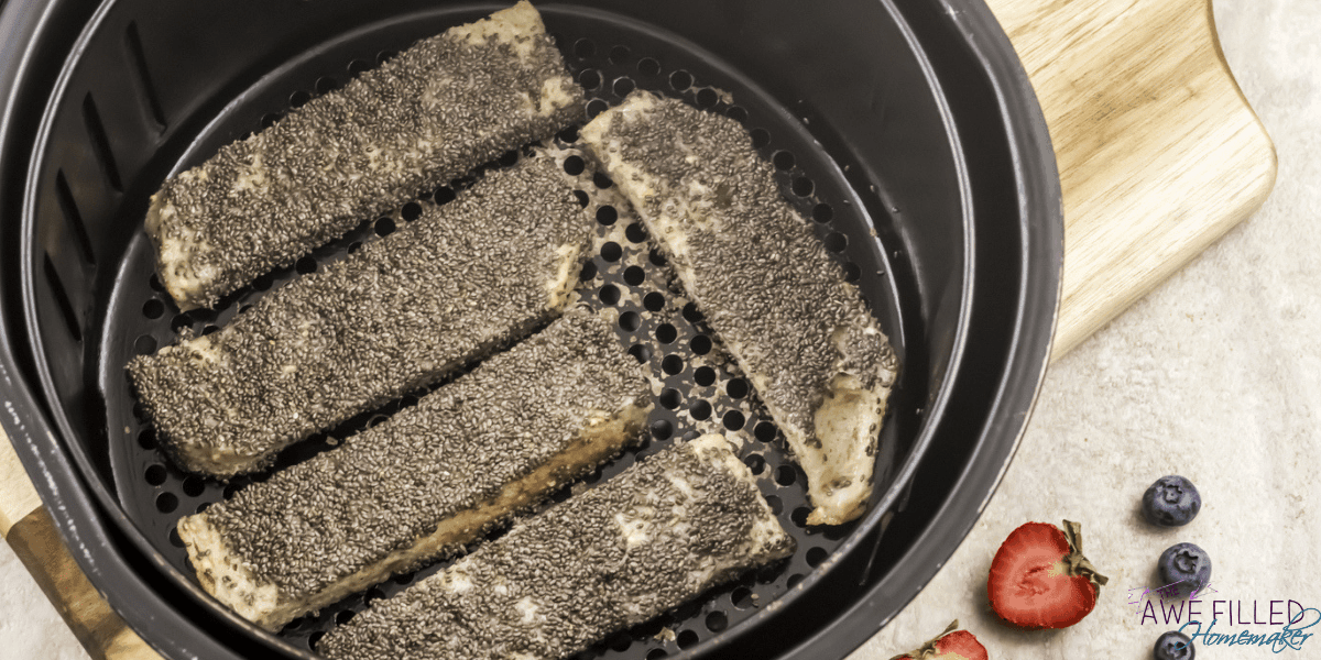 Air Fryer Chia Seed French Toast Sticks