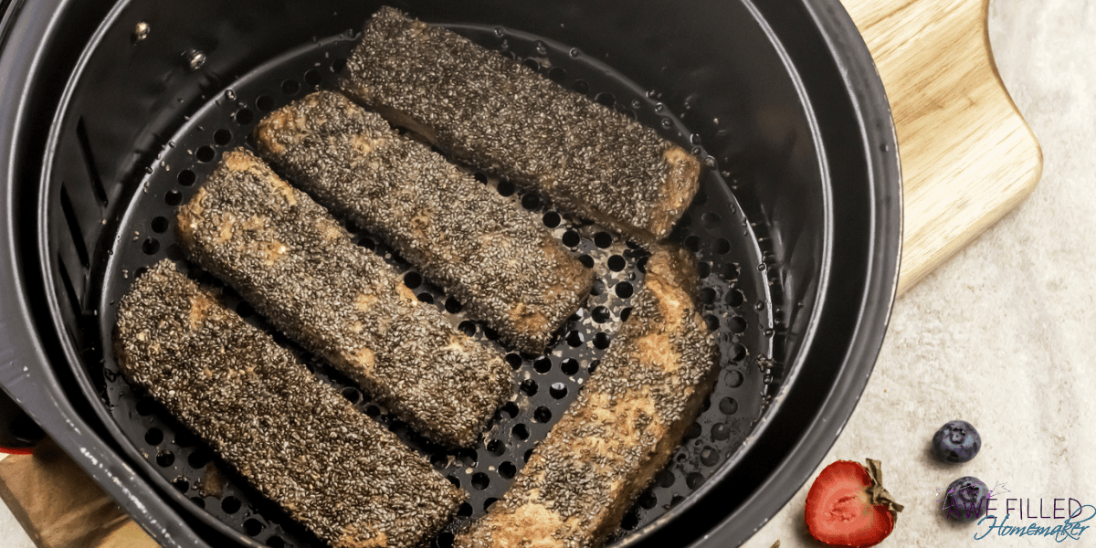 Air Fryer Chia Seed French Toast Sticks