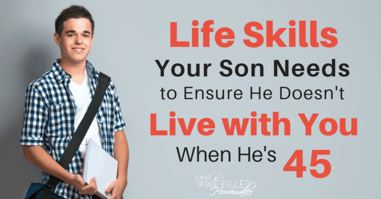 Life Skills Your Son Needs 4