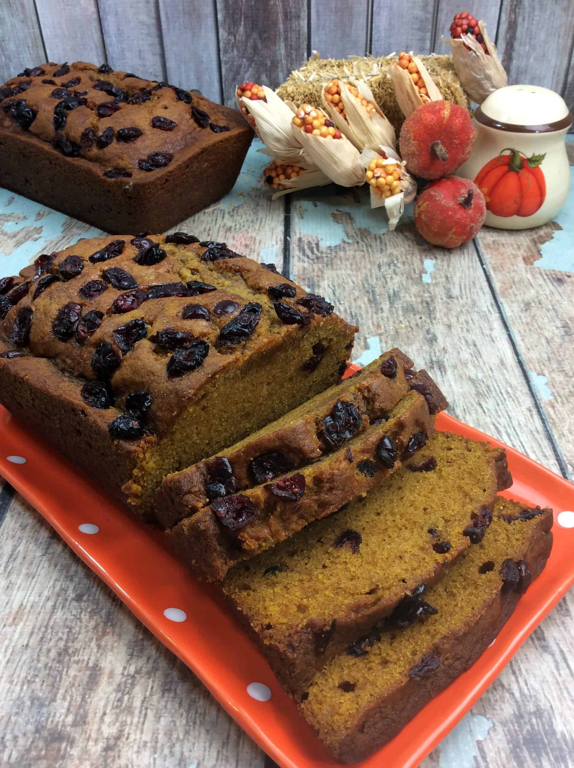 Pumpkin Cranberry Bread