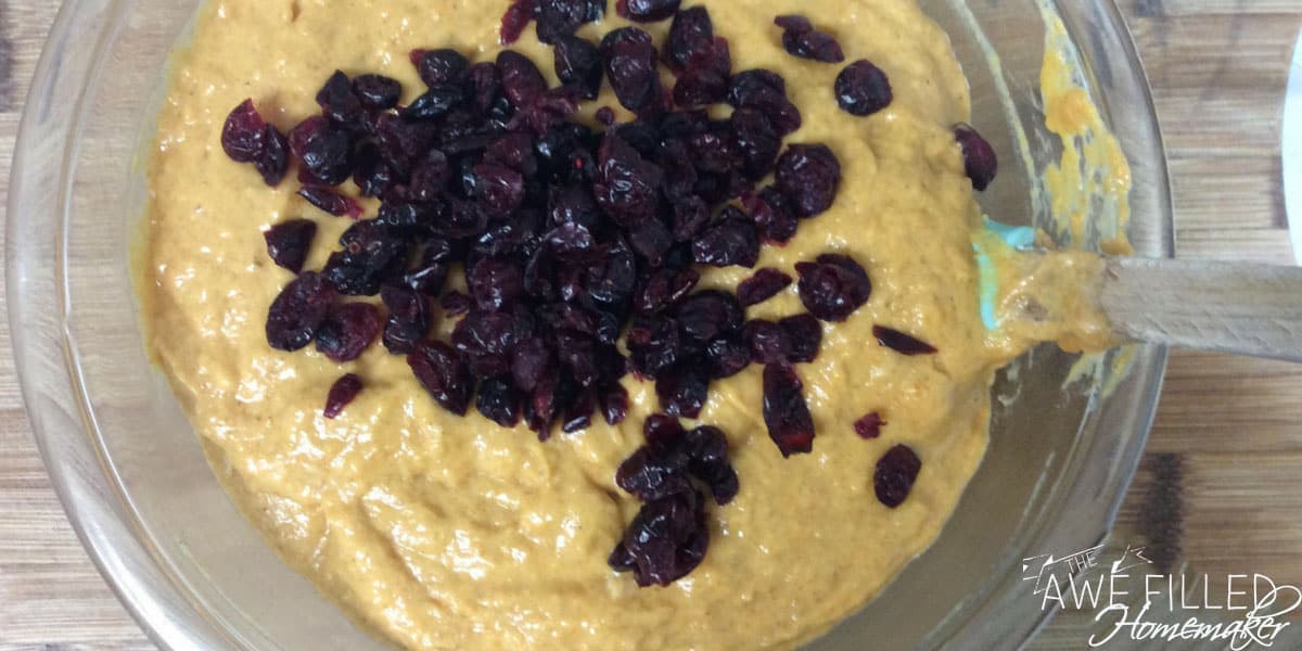Pumpkin Cranberry Bread