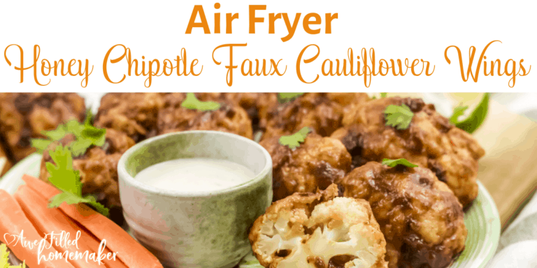 Air Fryer Honey Chipotle Faux Cauliflower Wings 16