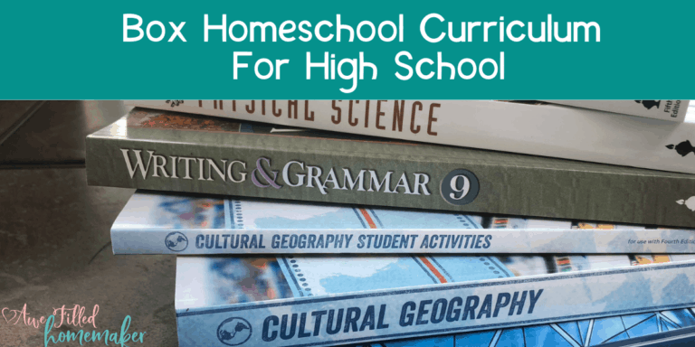 Copy of box homeschool curriculum 1