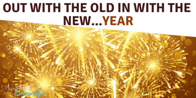 Copy of out with the old in with the new year
