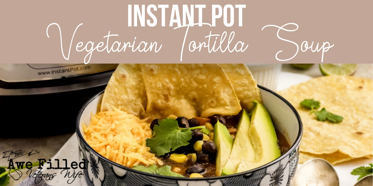 Instant Pot Vegetarian Tortilla Soup 14
