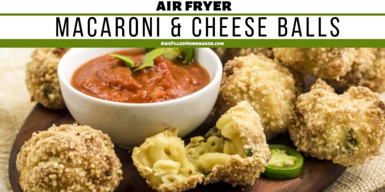 air fryer macaroni and cheese balls 3