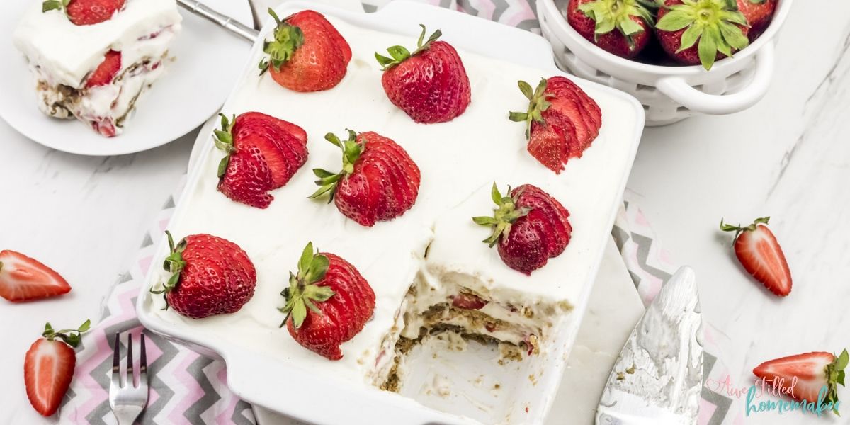 Strawberry Cheesecake Icebox Cake