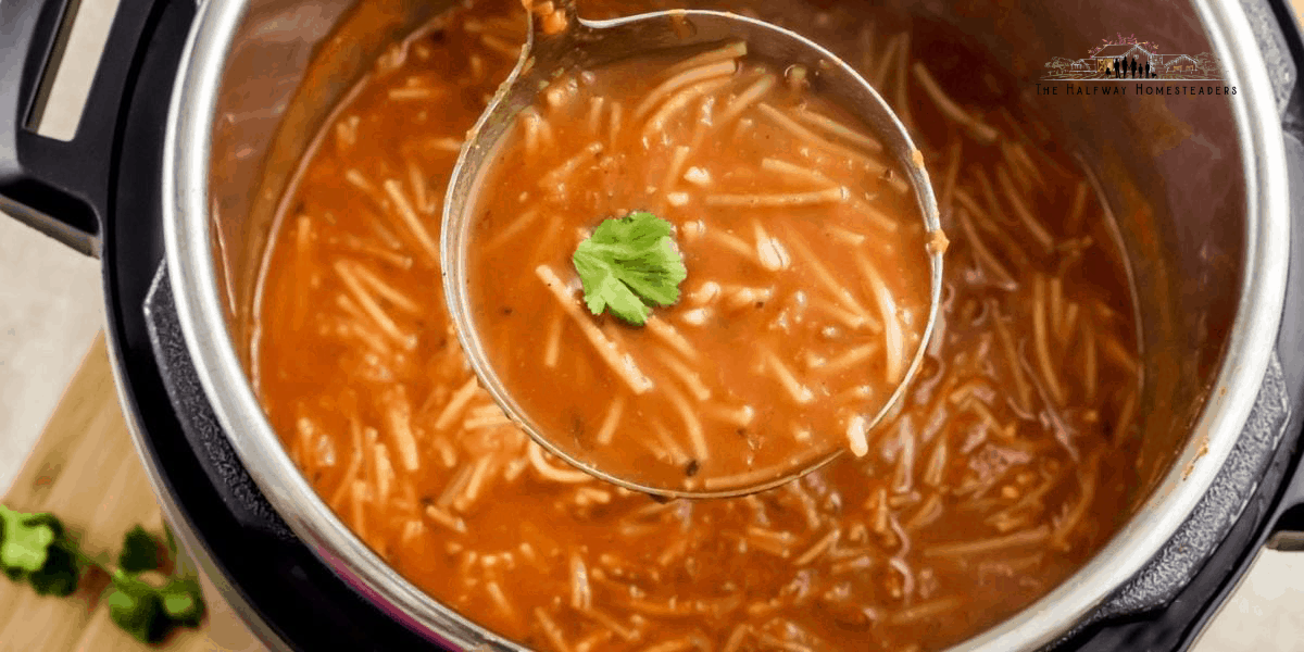 Homemade Fideo Soup