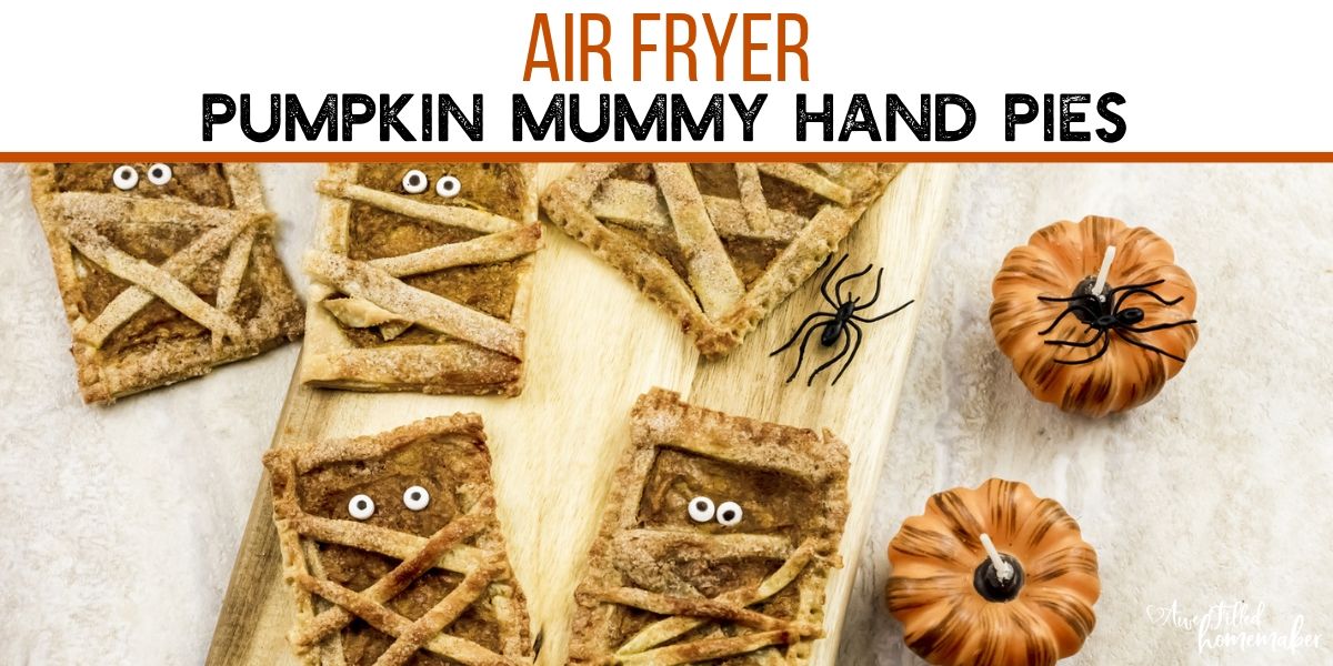 Air Fryer Pumpkin Mummy Hand Pies 15