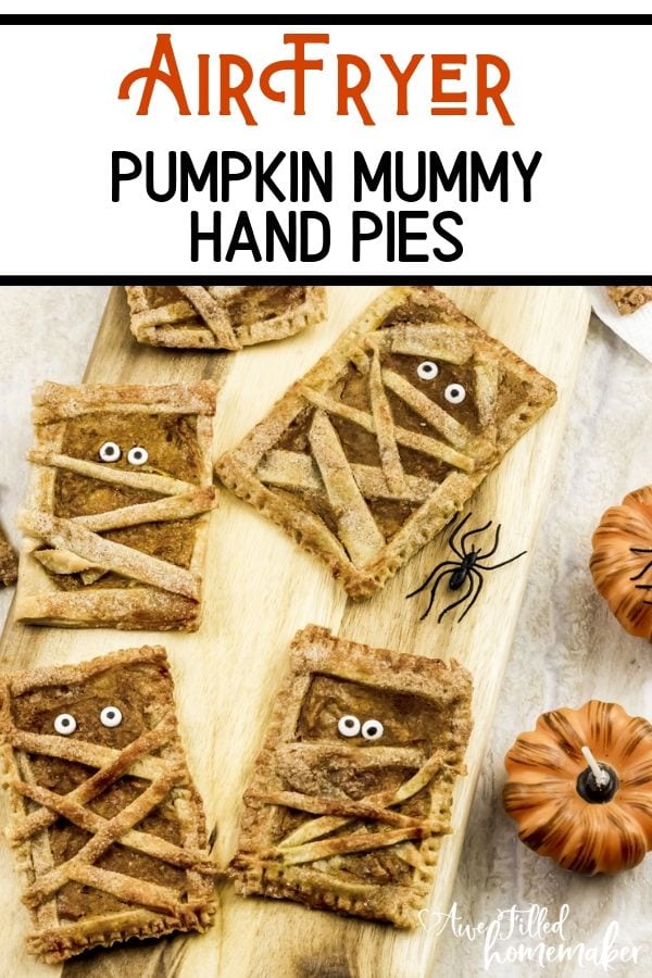 Air Fryer Pumpkin Mummy Hand Pies