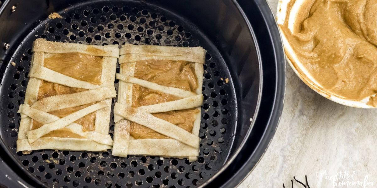 Air Fryer Pumpkin Mummy Hand Pies